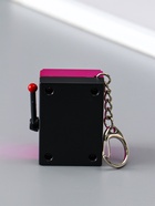 Брелок для ключей на карабине «Игровой автомат - казино», фуксия, крутится барабан, 2.7×3.4×5 см - фото 809255173