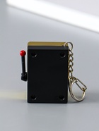 Брелок для ключей на карабине «Игровой автомат - казино», золото, крутится барабан, 2.7×3.4×5 см - фото 809255178