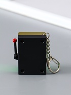 Брелок для ключей на карабине «Игровой автомат - казино», зелёно-золотой, крутится барабан, 2.7×3.4×5 см - фото 809255183