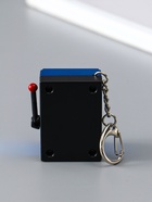 Брелок для ключей на карабине «Игровой автомат - казино», синий, крутится барабан, 2.7×3.4×5 см - фото 809255188