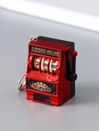 Брелок для ключей на карабине «Игровой автомат - казино», красный, крутится барабан, 2.7×3.4×5 см - фото 809255191