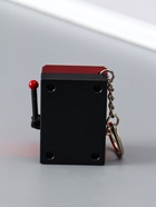 Брелок для ключей на карабине «Игровой автомат - казино», красный, крутится барабан, 2.7×3.4×5 см - фото 809255193