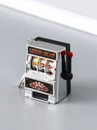 Брелок для ключей на карабине «Игровой автомат - казино», серебро, крутится барабан, 2.7×3.4×5 см - фото 809255196