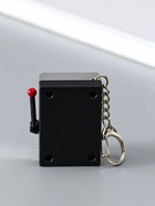 Брелок для ключей на карабине «Игровой автомат - казино», серебро, крутится барабан, 2.7×3.4×5 см - фото 809255198