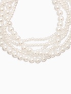 Обвес на штаны «Бусины жемчужные», 25 см, белый в серебре - фото 809255219