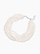 Обвес на штаны «Бусины жемчужные», 25 см, белый в серебре - фото 809255221