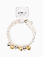 Обвес на штаны «Сердечки», набор 2 шт. цвет золото, серебро - фото 809255234