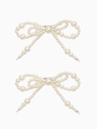 Обвес на штаны «Бантики», на булавке, набор 2 шт. белый в серебре - Фото 2