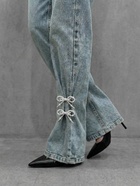 Обвес на штаны «Бантики», на булавке, набор 2 шт. белый в серебре - Фото 1