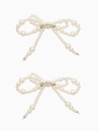 Обвес на штаны «Бантики», на булавке, набор 2 шт. белый в серебре - Фото 3