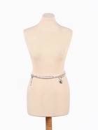 Бодичейн женская «Сердце на цепочке», с бусинами, 135 см, белый в серебре - Фото 11