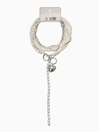 Бодичейн женская «Сердце на цепочке», с бусинами, 135 см, белый в серебре - Фото 12