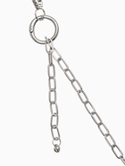 Бодичейн женская «Сердце на цепочке», с бусинами, 135 см, белый в серебре - Фото 6