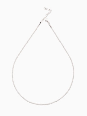 Колье жемчужное «Рис» 2 нити, 45 см, белое в серебре