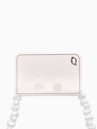 Колье жемчужное «Сердце» 35 см, белое в серебре - Фото 4