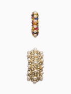 Серьги кафф «Бублики», набор 2 шт. цветные - Фото 3