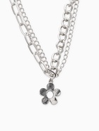 Цепь двойная «Нежный хард-рок», 40 см, цвет серебро - фото 809255288