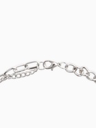 Цепь двойная «Нежный хард-рок», 40 см, цвет серебро - фото 809255289