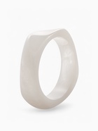 Браслет на руку широкий акриловый, белый - Фото 2