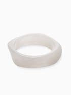 Браслет на руку широкий акриловый, белый - Фото 1