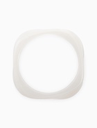 Браслет на руку широкий акриловый, белый - Фото 4