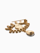 Брошь-оберг «Глаз», бело-синий в золоте - Фото 3