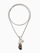 Кулон на цепочке «Стиль. Капля», серый в серебре - Фото 1