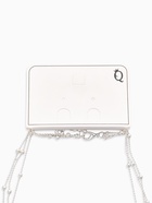 Колье 3 ярусы «Легкий стиль» квадрат, серое в серебре - Фото 4