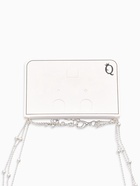 Колье 3 ярусы «Легкий стиль» квадрат, серое в серебре 10906117