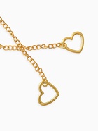 Цепочка на шею «Два сердца», затяжка, цвет золото - Фото 2
