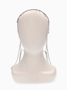 Украшение для волос «Паутина» 44 см, белое в серебре 10906123