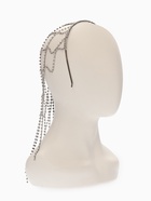 Украшение для волос «Паутина» 44 см, белое в серебре 10906123