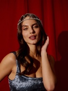 Украшение для волос «Паутина» 44 см, белое в серебре 10906123