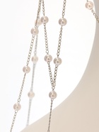 Украшение для волос «Паутина», с бусинами, 55 см, белое в серебре - фото 809255393