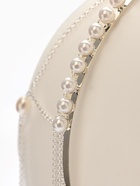 Украшение для волос «Паутина» 44 см, белое в серебре 10906125