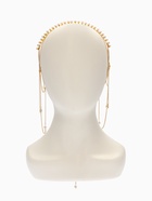 Украшение для волос «Паутина» 44 см, белое в золоте 10906127