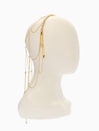 Украшение для волос «Паутина» 44 см, белое в золоте 10906127