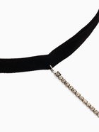 Бодичейн на бедро со стразами, белая в серебре - Фото 5