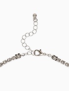 Бодичейн на бедро со стразами, белая в серебре - Фото 7