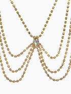 Бодичейн на бедро со стразами «Шахерезада», белая в золоте - Фото 4