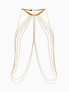Бодичейн на тело, цепочки, 55 см, цвет золото - фото 809255441