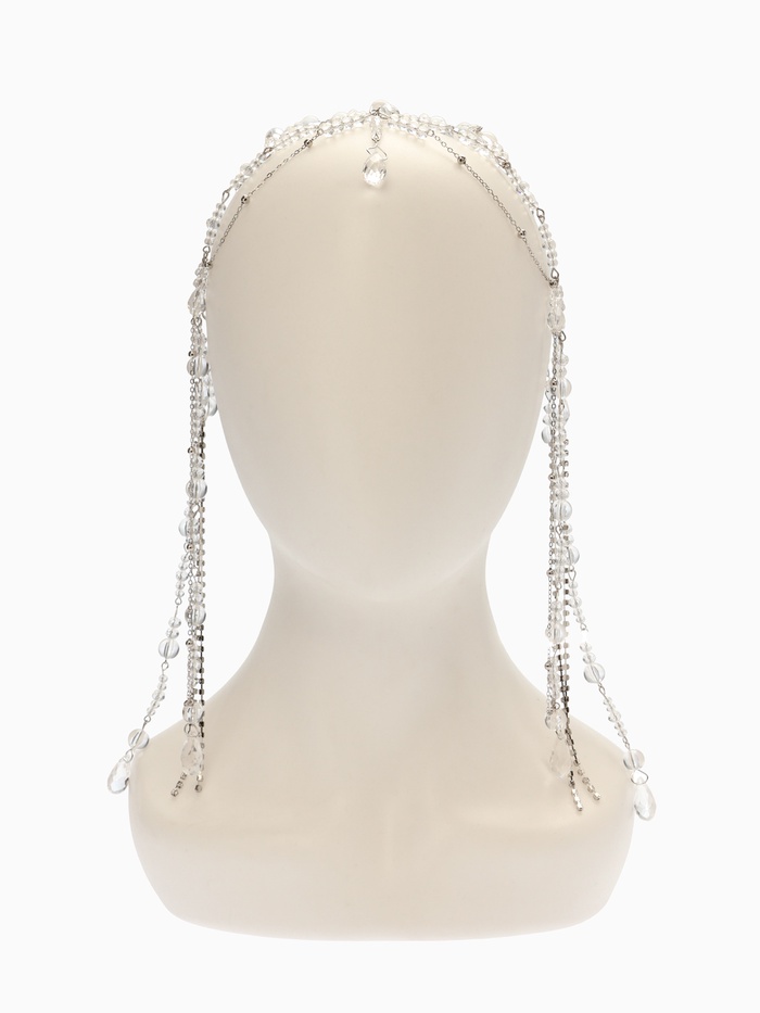 Украшение для волос «Хрусталь», белое в серебре - Фото 1