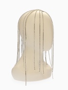 Украшение для волос «Дорожка страз», белое в серебре - Фото 1