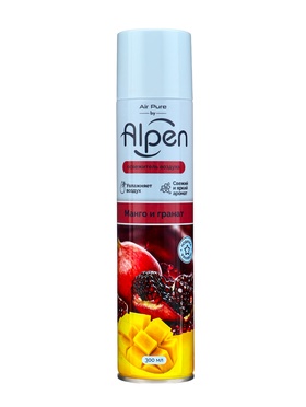 Освежитель воздуха Air pure by Alpen манго и гранат, аэрозоль, 300 мл 10932058