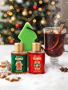 Новогодний подарочный набор косметики Happy new year: гель для душа 2 шт. × 100 мл, мочалка для тела, URAL LAB - фото 118993608