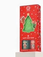 Новогодний подарочный набор косметики Happy new year: гель для душа 2 шт. × 100 мл, мочалка для тела, URAL LAB - фото 118993622