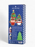 Новогодний подарочный набор косметики Gift for you: гель для душа 2 шт. × 100 мл, мочалка для тела, URAL LAB - фото 118993643