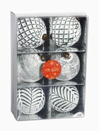 Набор ёлочных шаров «Вестон», 6 шт., d=8 см, сеточка, бело-зелёный - фото 7099427 Набор ёлочных шаров «Вестон», 6 шт., d=8 см, сеточка, бело-зелёный - фото 7099427