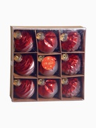 Набор ёлочных шаров «Таффи», 9 шт., d=8 см, красный - фото 7099442 Набор ёлочных шаров «Таффи», 9 шт., d=8 см, красный - фото 7099442