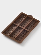 Форма для дубайского шоколада Доляна «Квадраты, полосы, пирамиды», 6 плиток, 27.5×17×2 см, силикон, коричневая - Фото 3